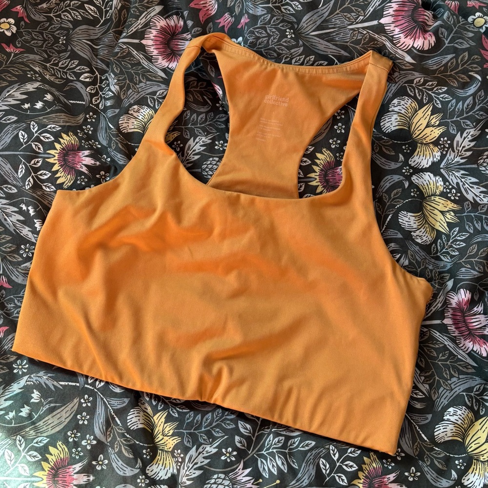 Girlfriend Collective Tangerine Racerback Top
